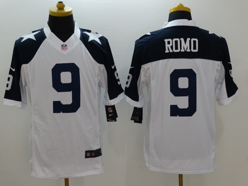 Dallas Cowboys 9 Romo White Thanksgiving 2015 Nike Limited Jersey